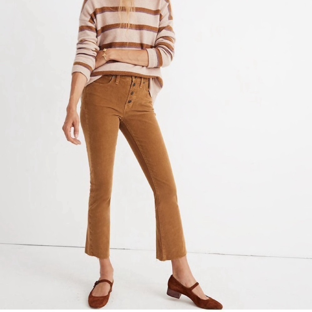 Madewell Cali Demi-Boot Jeans: Corduroy Edition. Excellent condition! Size 24